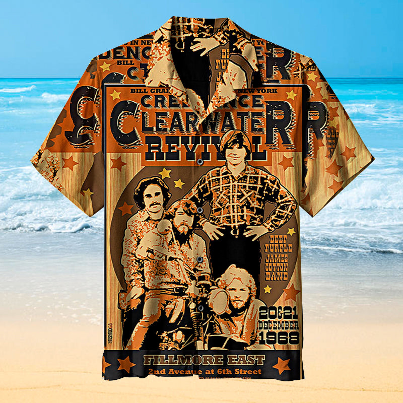 CREEDENCE CLEARWATER REVIVAL Universal Hawaiian Shirt