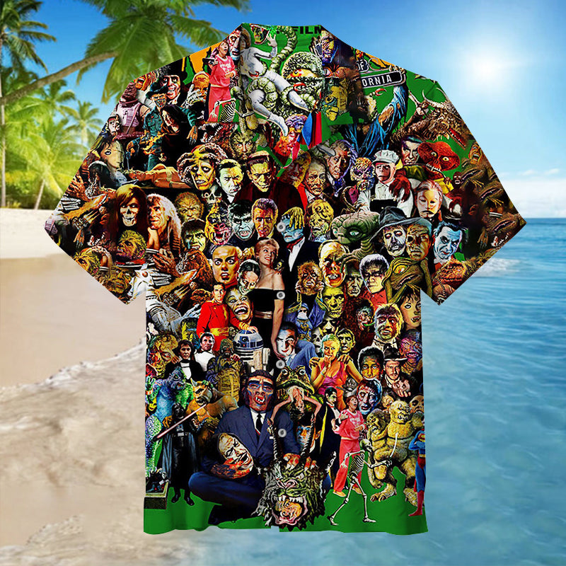 Famous Monsters of Filmland Unisex Hawaiian Shirt