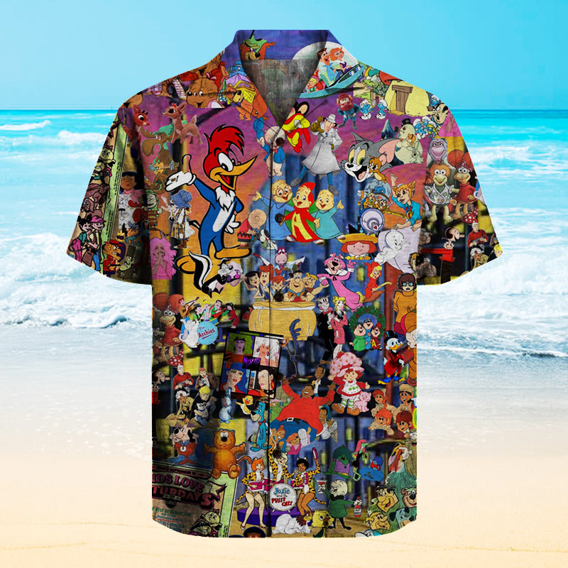 Amazing Saturday Morning Cartoons Hawaiian Shirt