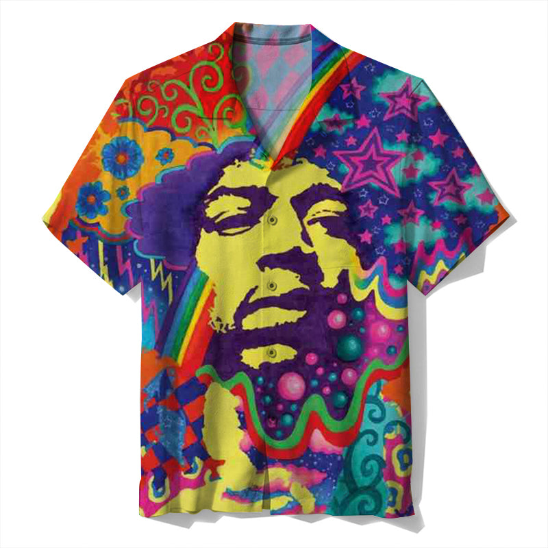 Jimi Hendrix Unisex Hawaiian Shirt