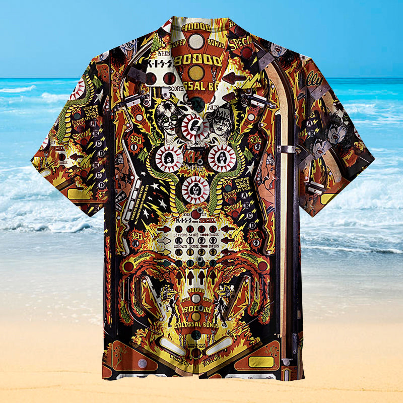 KISS Pinball Table Universal Hawaiian Shirt