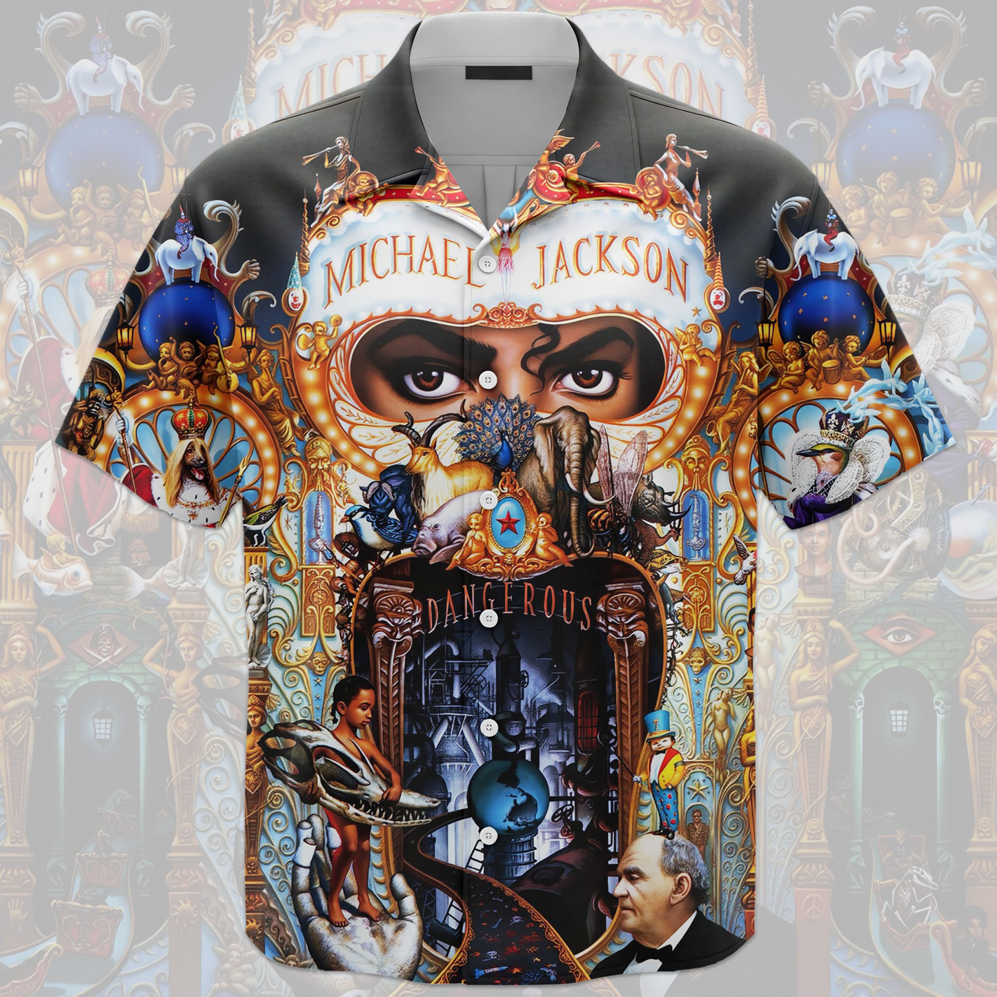 Michael Jackson Hawaiian Shirt & Shorts