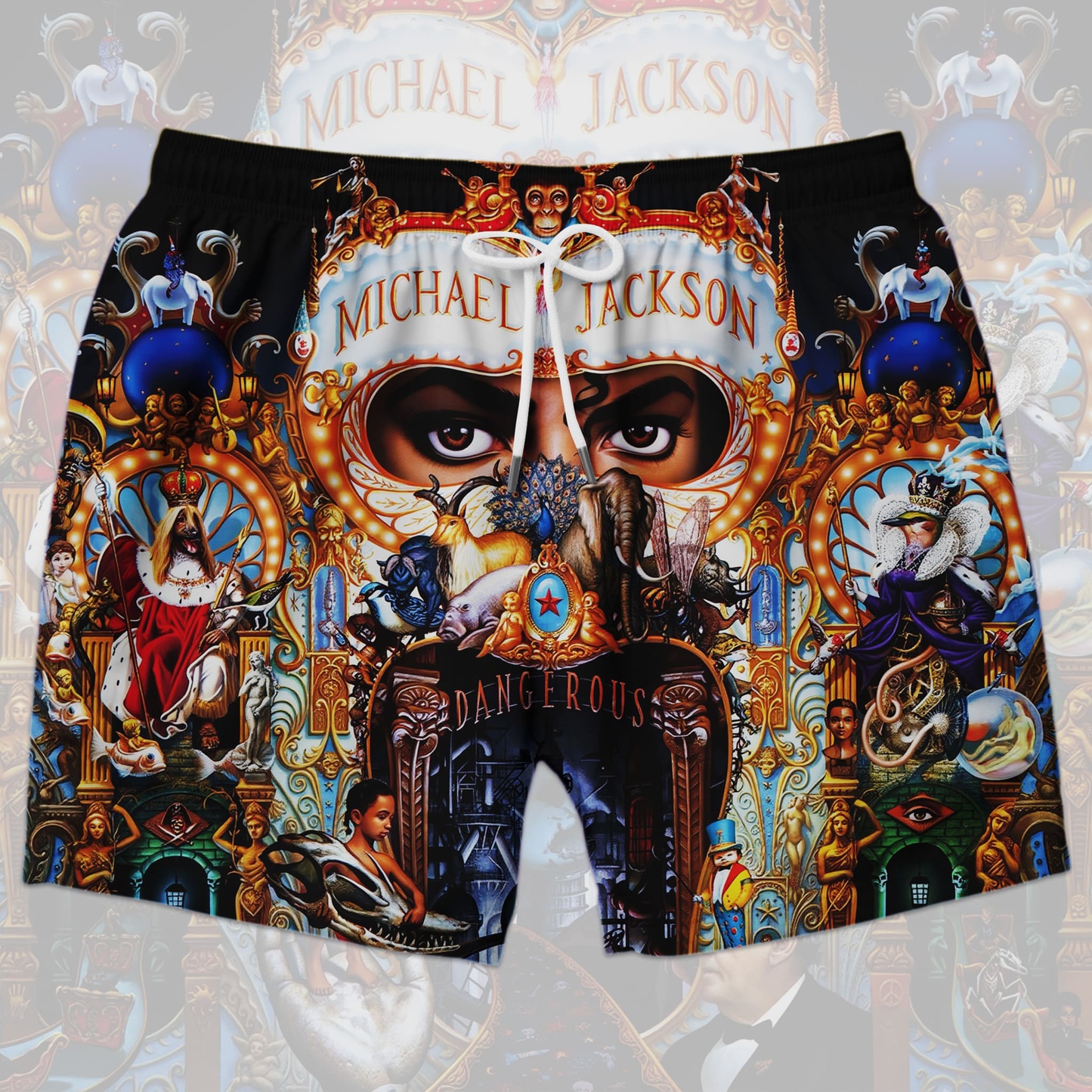 Michael Jackson Hawaiian Shirt & Shorts