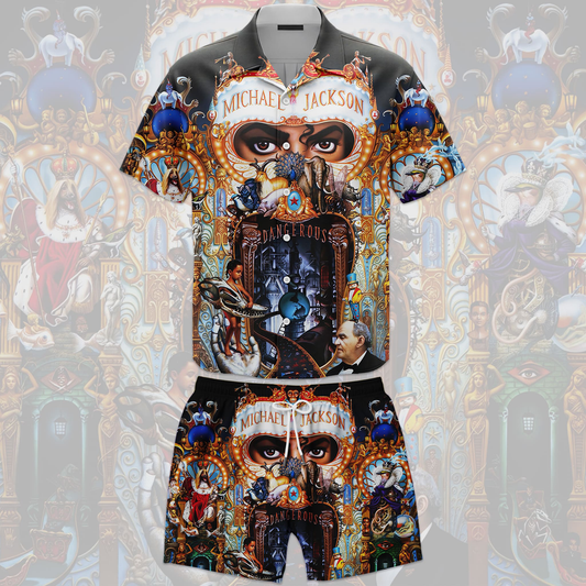 Michael Jackson Hawaiian Shirt & Shorts