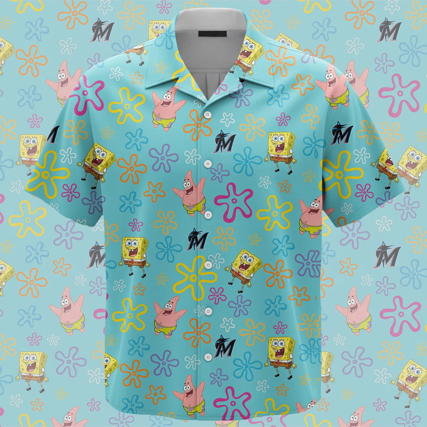 SpongeBob And Friends Hawaiian Shirt & Shorts
